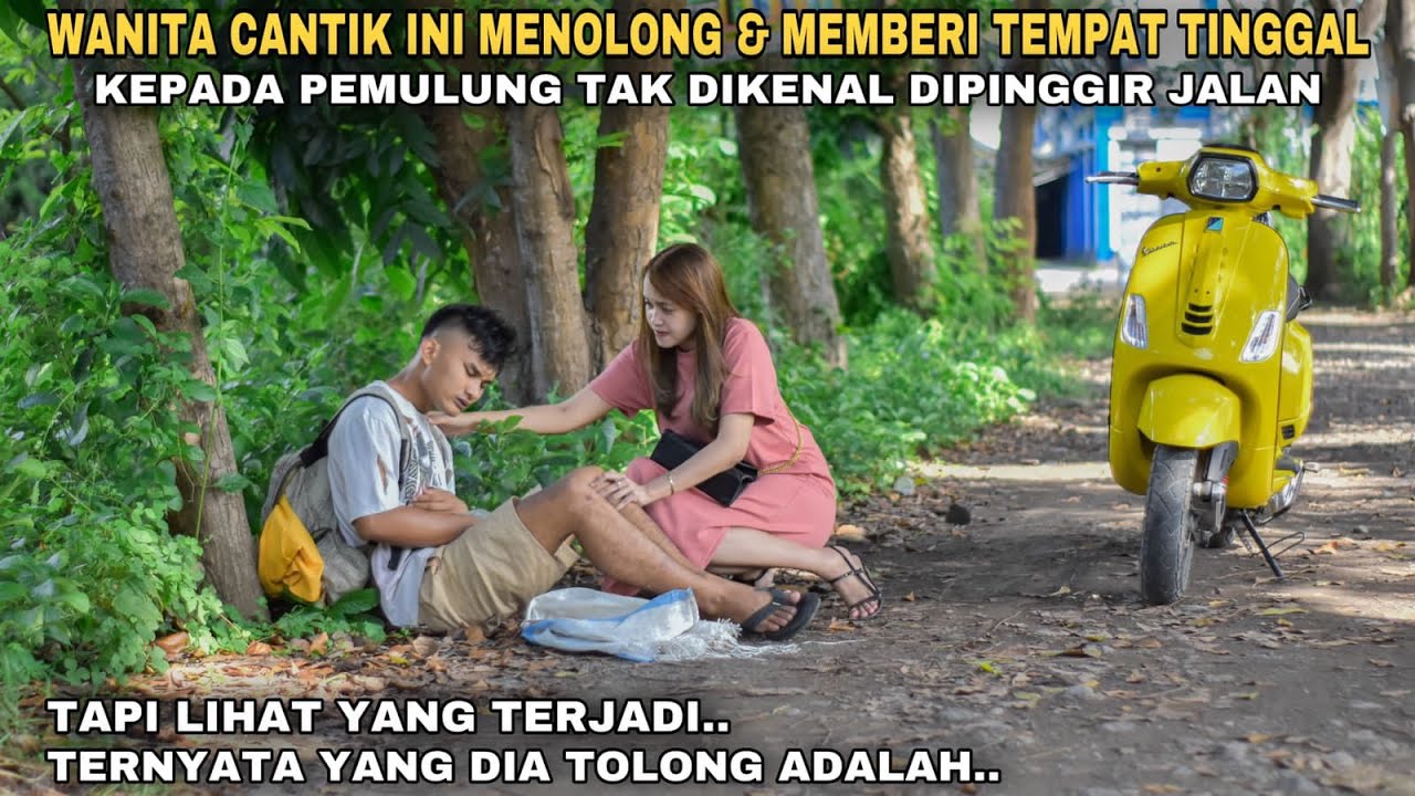 WANITA CANTIK INI MENOLONG & MEMBERI TEMPAT TINGGAL KEPADA PEMULUNG TAK DIKENAL DIPINGGIR JALAN..
