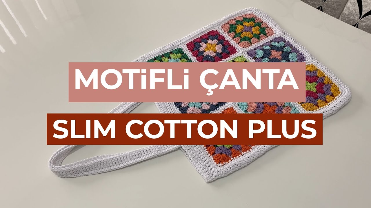 Spagetti Yarn - Slim Cotton ile Motifli &Ccedil;anta Yapıyoruz!