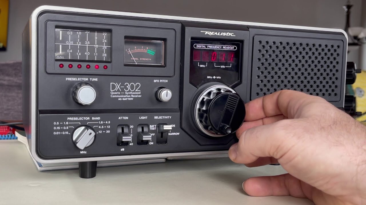Realistic DX-302 afternoon band scan