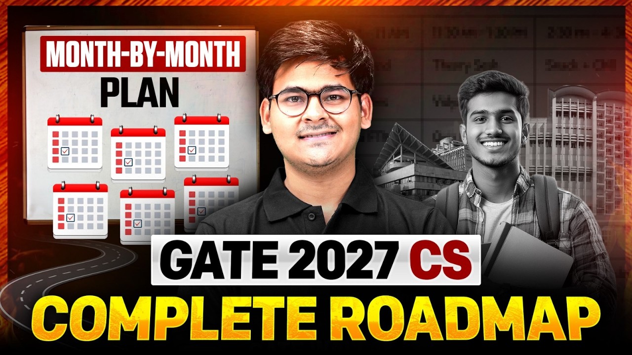 GATE 2027 Preparation | Computer Science | Month Wise Plan | Complete Roadmap