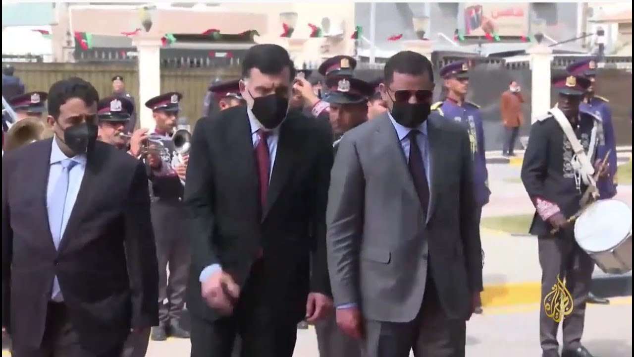 تسليم السلطة إلى رئيسي المجلس الرئاسي الجديد وحكومة الوحدة الوطنية في ليبيا