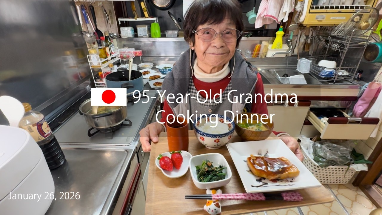 A 95-Year-Old Grandma’s Dinner PreparationJapanese Home Cooking｜おばあちゃんの夕ご飯
