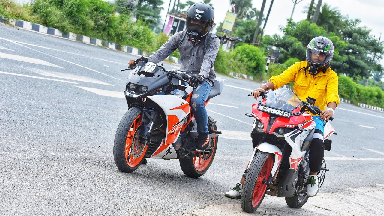 Pulsar Rs 200 Bs6 vs Rc 200  Drag Race | Top End