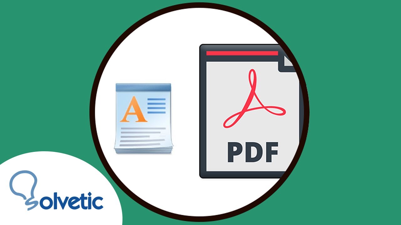 🔄 C&oacute;mo CONVERTIR un documento de WORDPAD a PDF