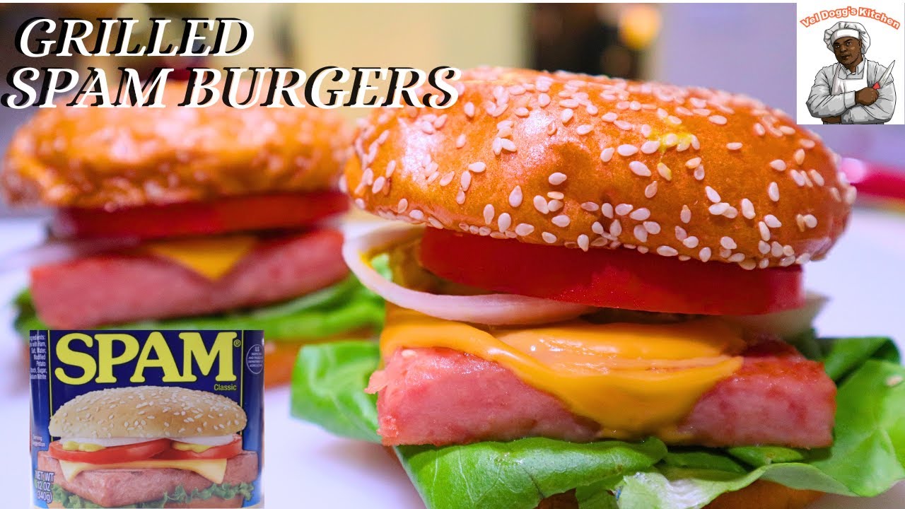 GRILLED SPAM BURGER SANDWICH | HOW TO MAKE SPAM CHEESE BURGERS AT HOME | FRIED SPAM RECIPE