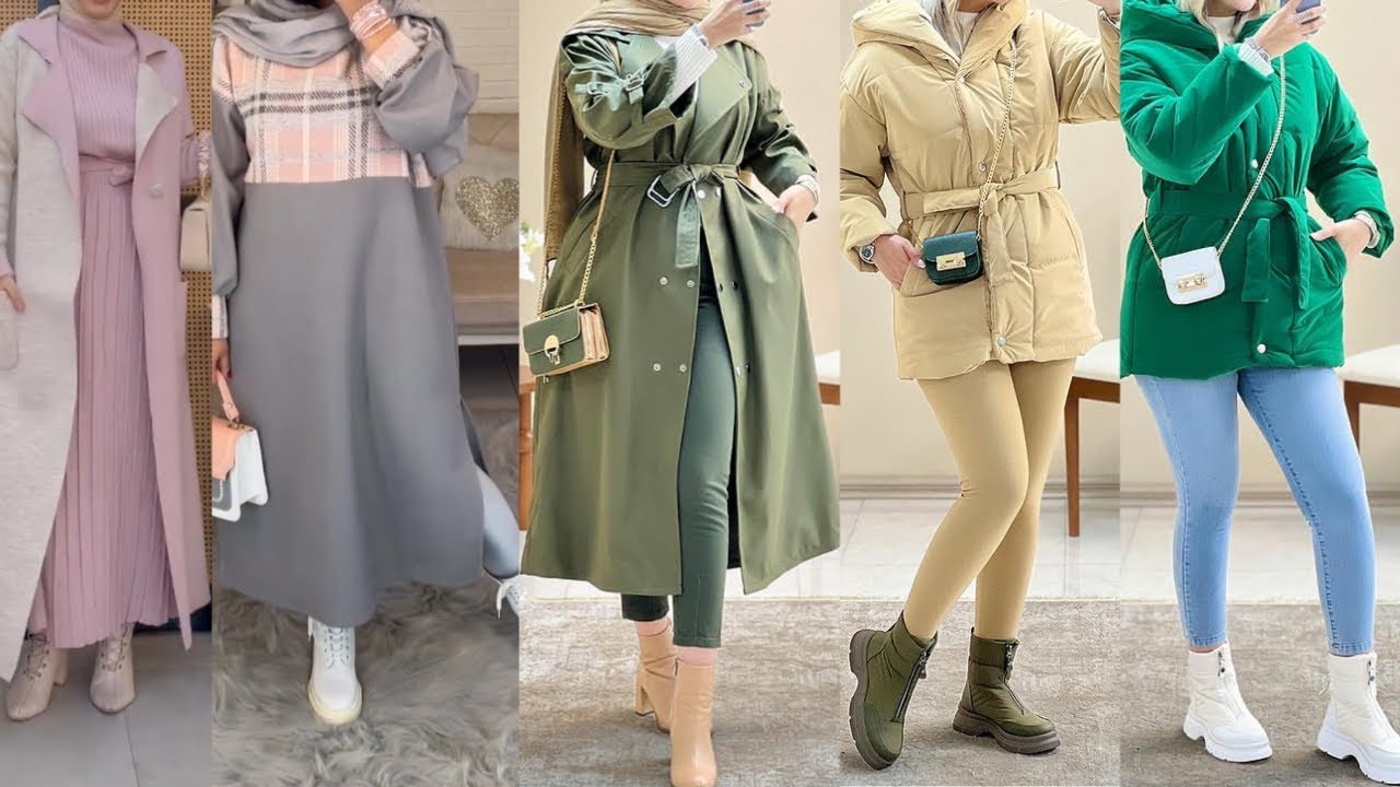 موضةخريف 2023/2024🌟ألبسةنسائيةالمحجبات شتوية شيك وأنيقةmodest clothing/hijab style/modest fashion