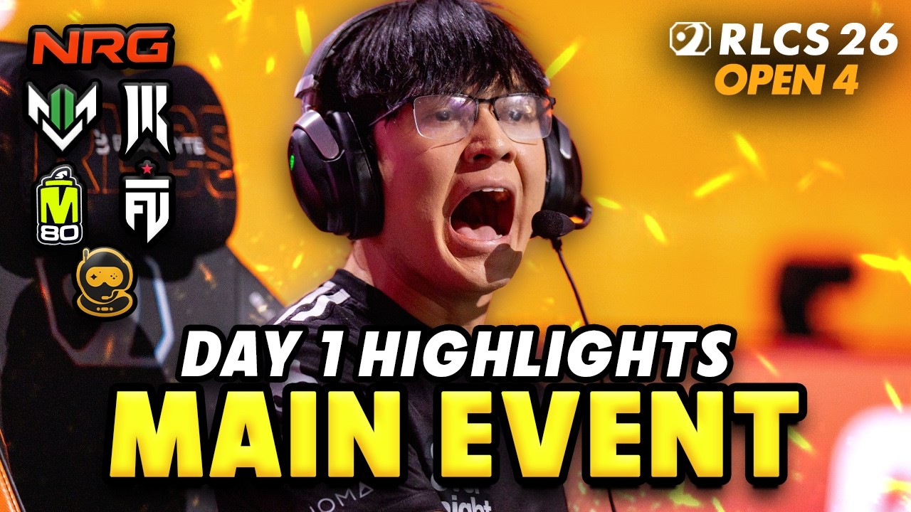 *Highlights* INSANE GAMES!? | Main Event Day 1 RLCS 2026 Highlights | North America Paris Open 4