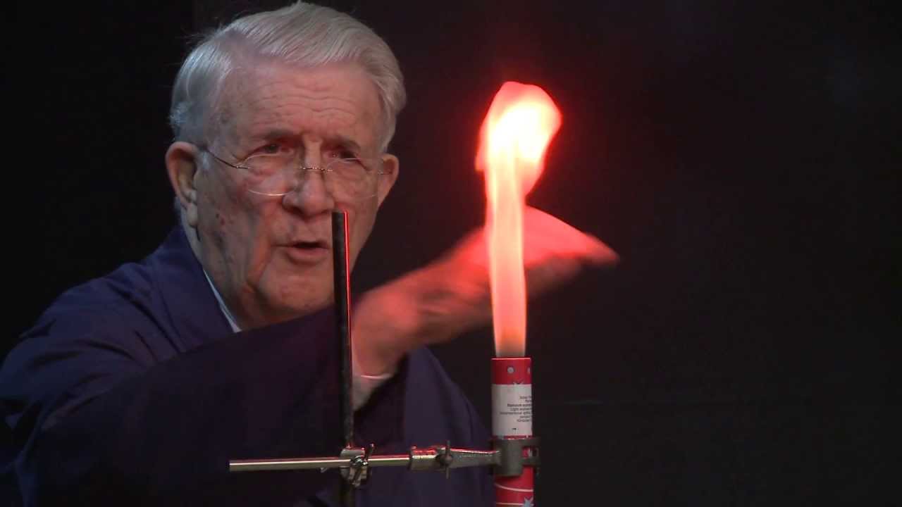 Making coloured flames with nitrocellulose