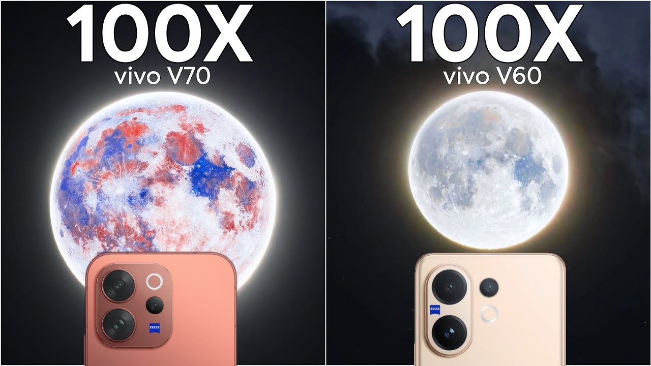 Сравнение результатов теста Live Zoom для Vivo V70 и Vivo V60.