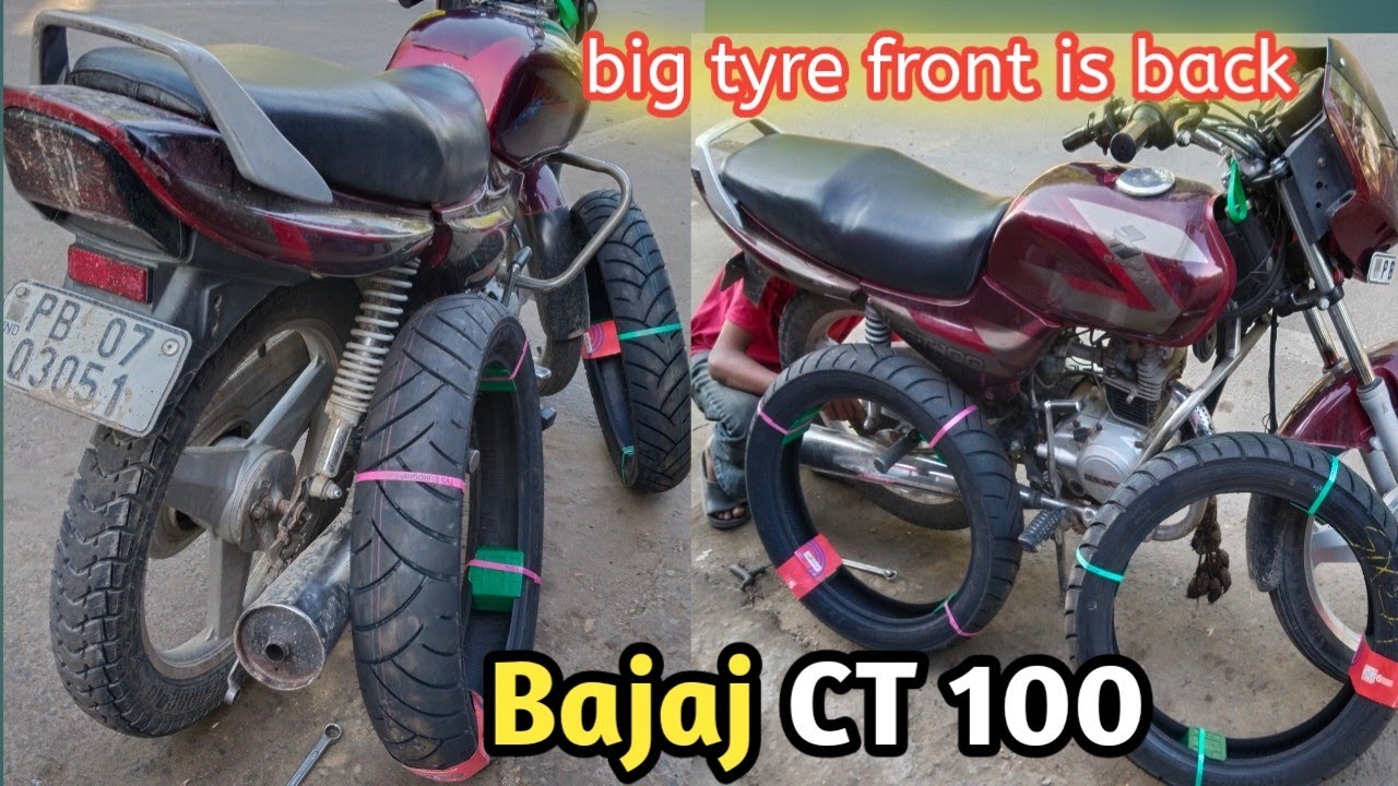 Ct100 tyre Modified 2021 Full Detailed Video #bajaj_ct100_modified