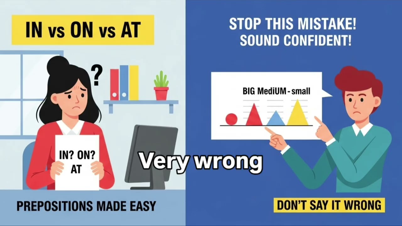 Prepositions That Make You Sound Wrong (In, On, At Explained Simply)