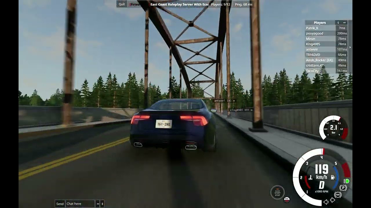 3 liter diesel bemve lost control over tiny bumpy road (hahah dumbass)
