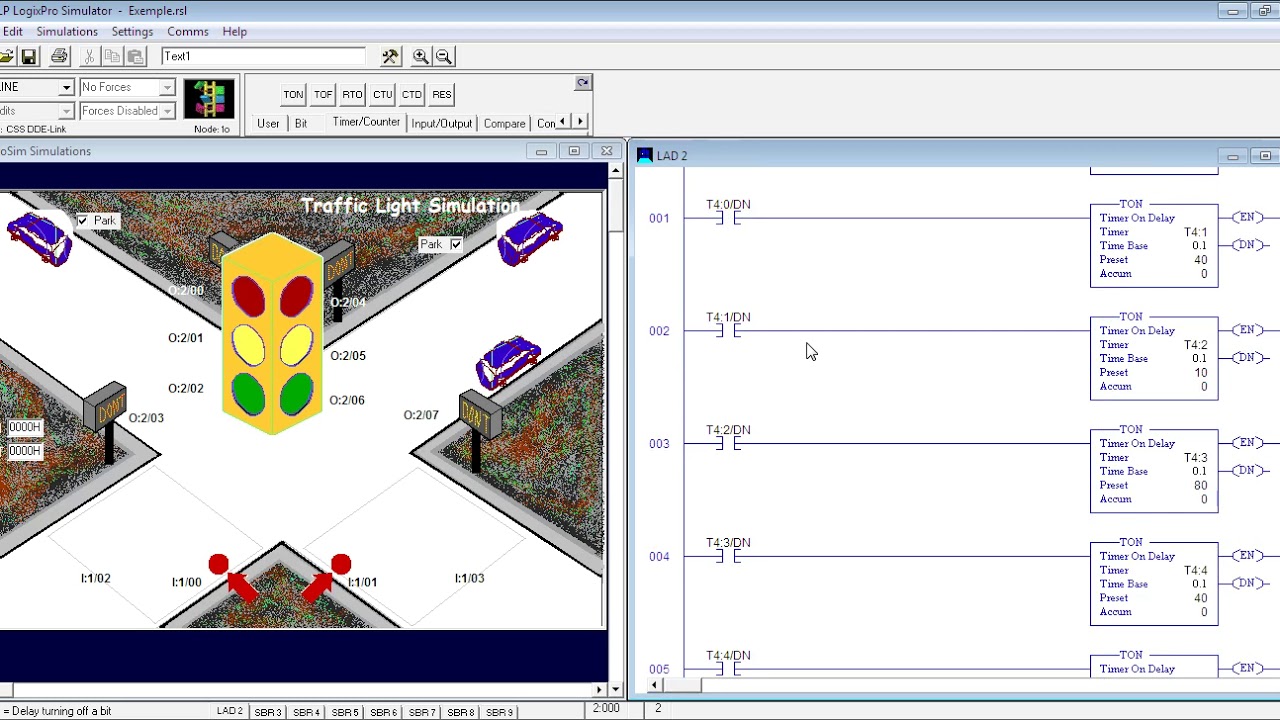 LogixPro Simulator - Traffic Simulation - Exercise#3