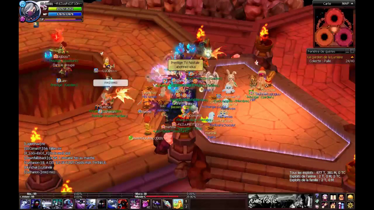 Nostale l Rezurection vs bigboss* en live !