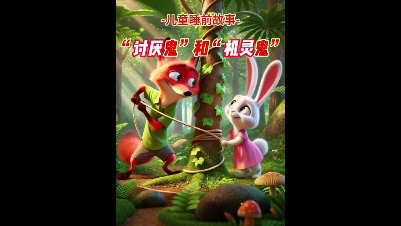 儿童睡前故事『讨厌鬼和机灵鬼』 这个故事告诉我们友情与信任的重要性。讨厌鬼的小狐狸一开始喜欢恶作剧，虽然并无恶意，但这些行为逐渐让其他小动物对他产生了不信任。只有在他遇到困境时，才真正意识到朋友和信