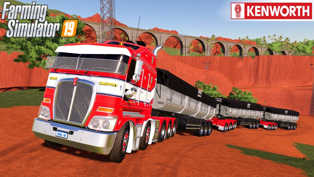 Farming Simulator 19 - Road Train Truck Cannot Go Uphill With A Heavy Load