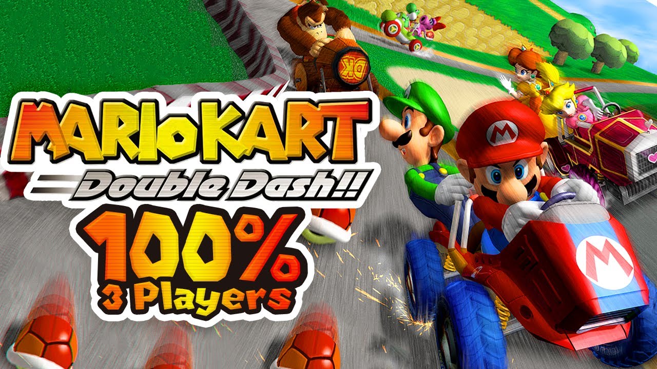 Mario Kart Double Dash - 100% Longplay Co-Op Full Game Walkthrough 3 Players No Commentary Guide