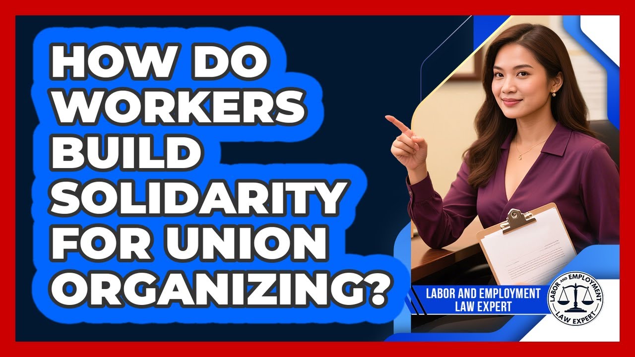 How Do Workers Build Solidarity For Union Organizing? - Labor and Employment Law Expert