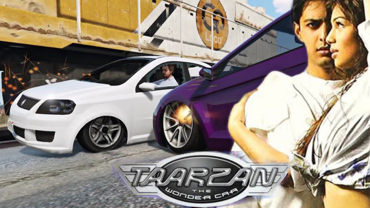 GTA 5 - Taarzan The Wonder Car - Car Chase & Murder Scene Recreation Part 1