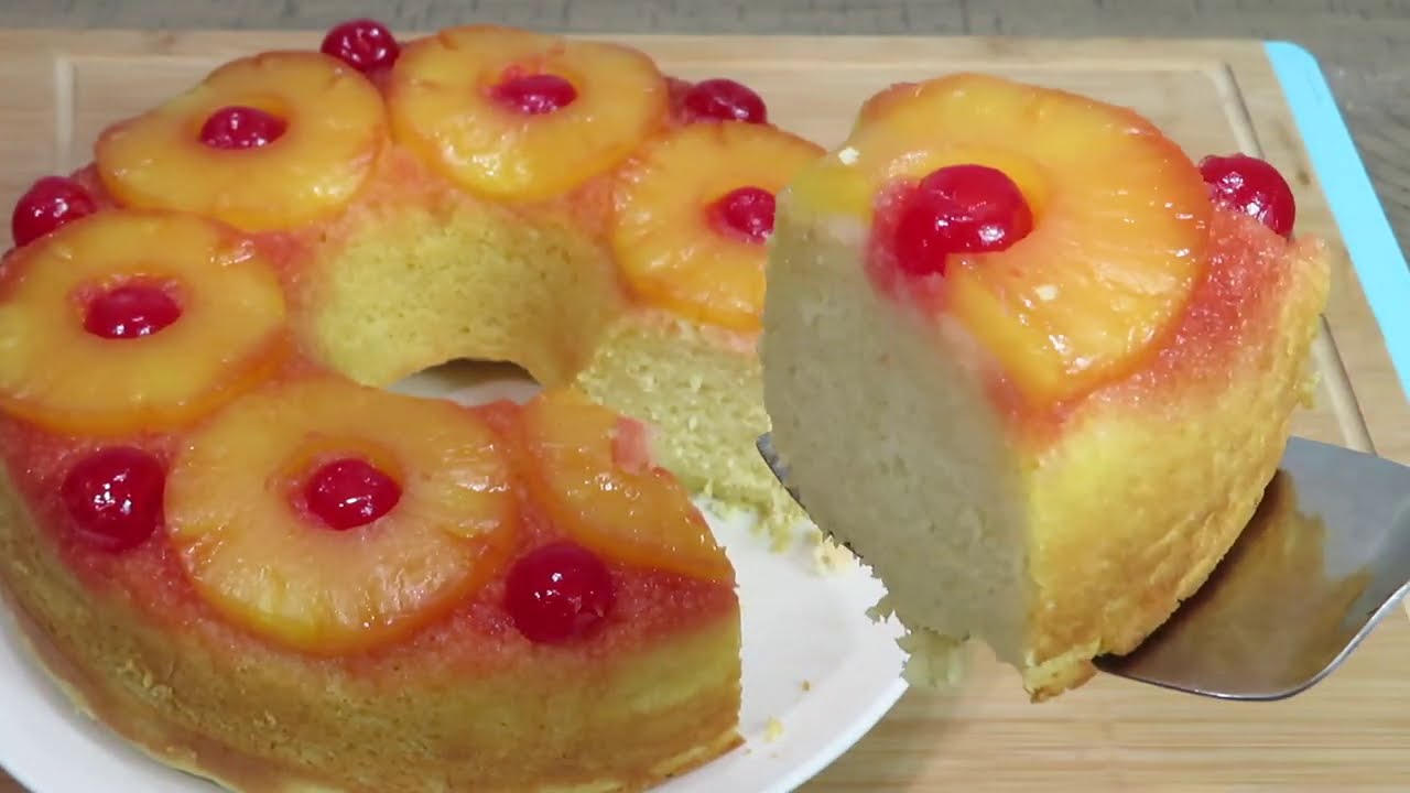 VOLTEADO DE PIÑA CON PAN DE LECHE CONDENSADA ESPONJOSO