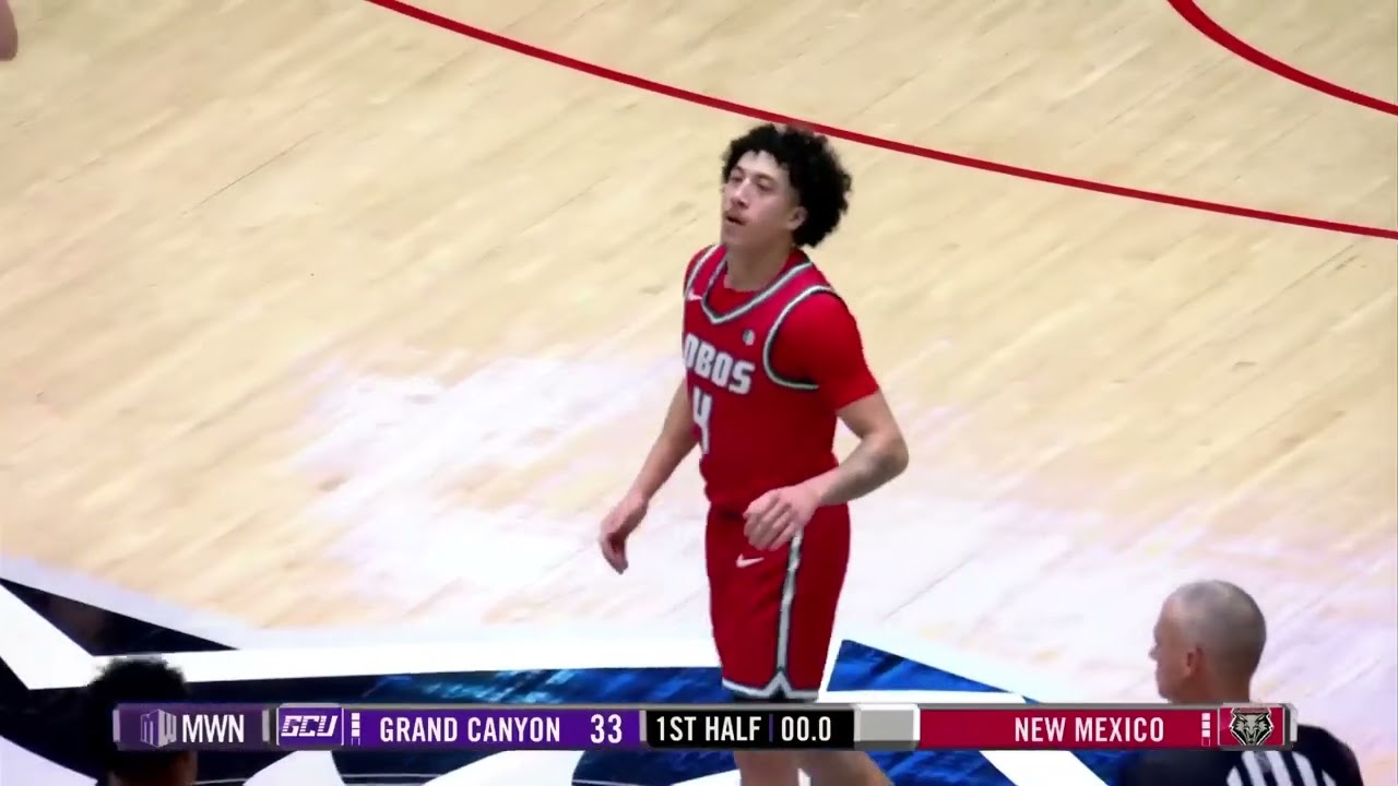 HIGHLIGHTS: Grand Canyon at New Mexico Men's Basketball 1/13/26