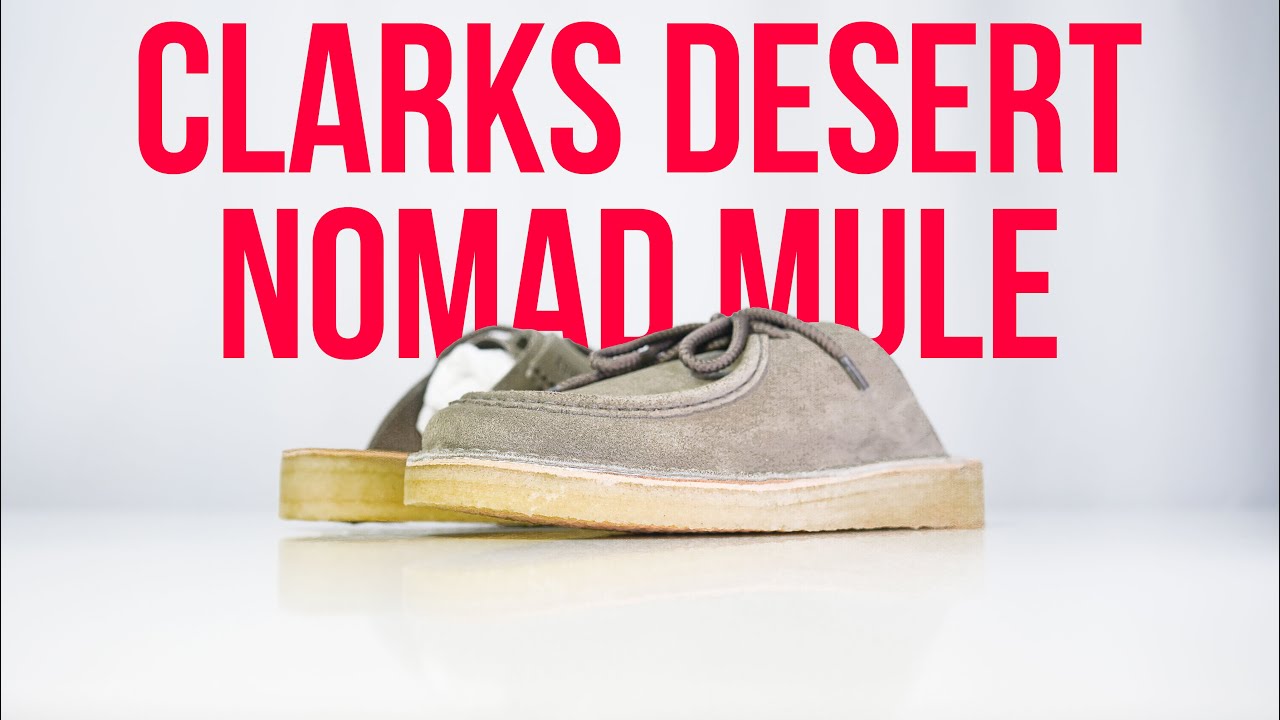 CLARKS DESERT NOMAD MULE | Unboxing, review & on feet
