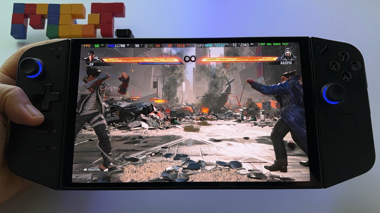 Tekken 8  | Lenovo Legion GO handheld gameplay | 1600x1000 medium graphics
