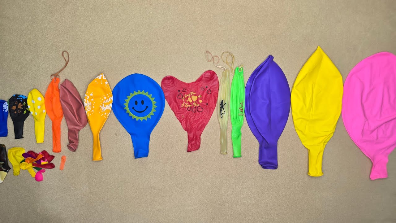 Ultimate Satisfying ASMR Big To Small Balloon Pops