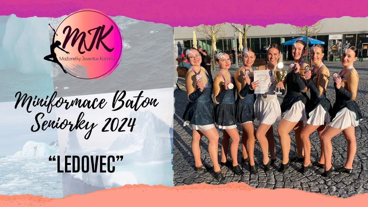 Mažoretky Juventus Karviná - miniformace baton seniorky 2024 - II. VICEMISTRYNĚ ČR 2024