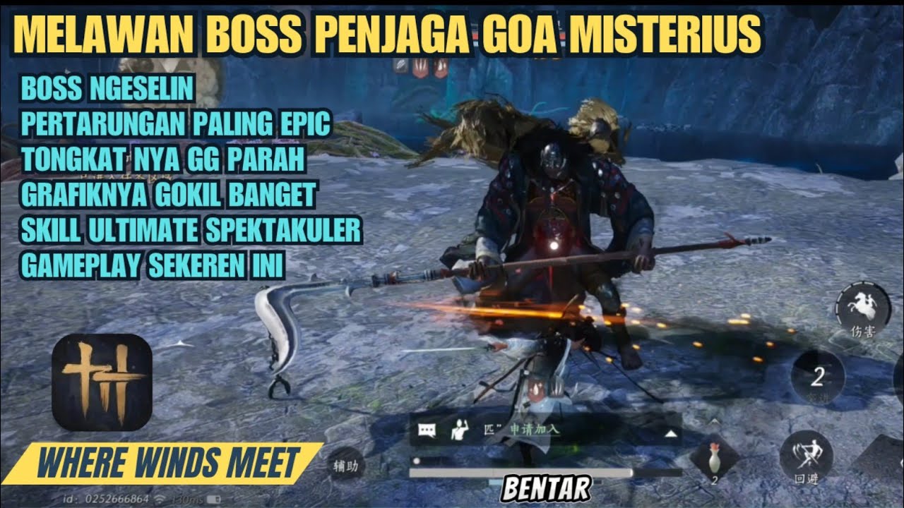 Melawan Boss Penjaga Goa! Penuh dengan Teka-Teki,Apakah Bisa Dikalahkan - Where Winds Meet gameplay