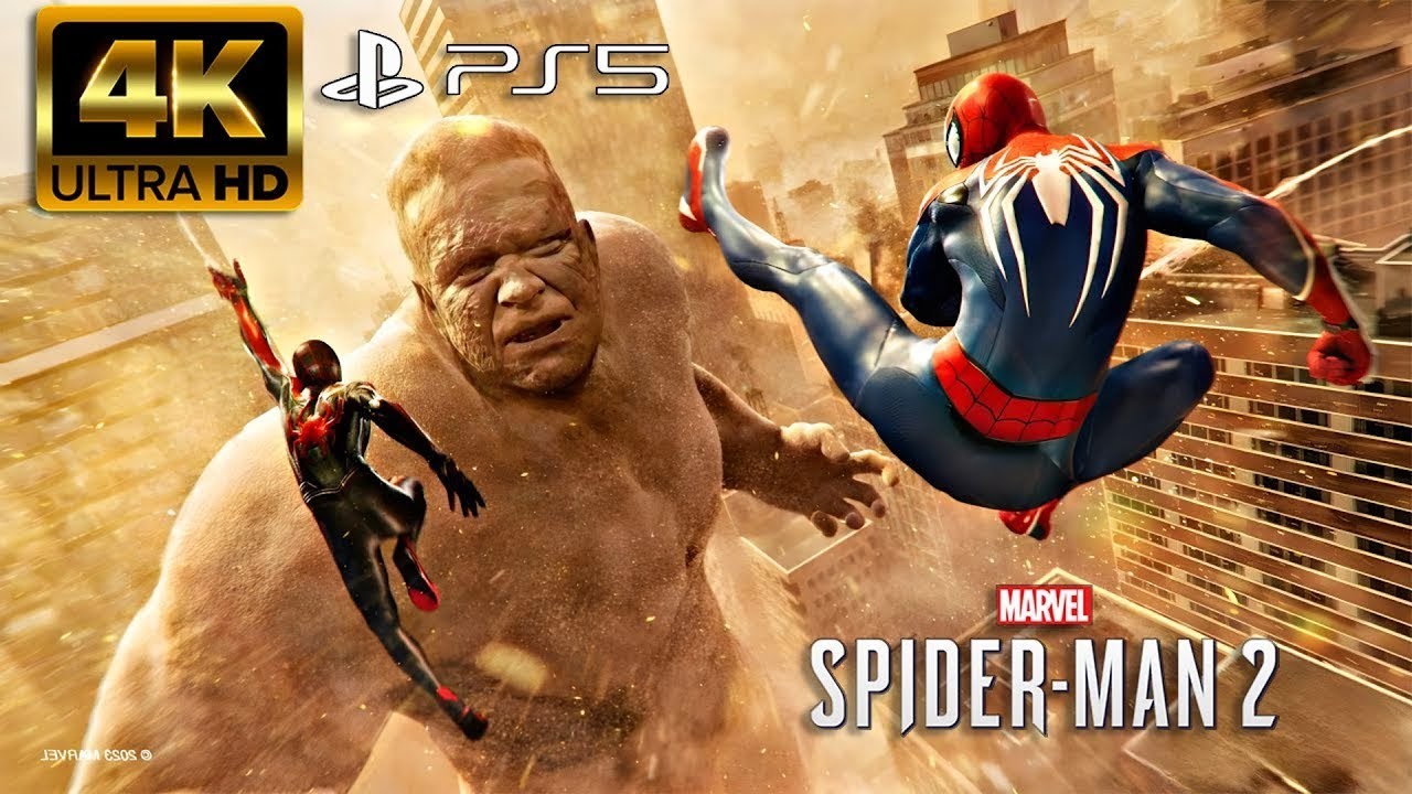 Peter Parker & Miles Morales vs Sandman | PS5 4K HDR Gameplay 🔥#spiderman #peterparker #milesmorales