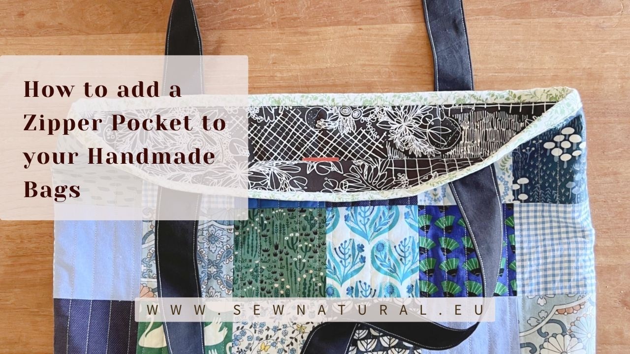 How to Sew a Zipper Pocket | Easy Bag Sewing Tutorial