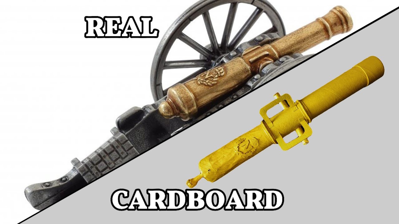 Napoleonic field cannon. HOW TO MAKE FROM PAPER!