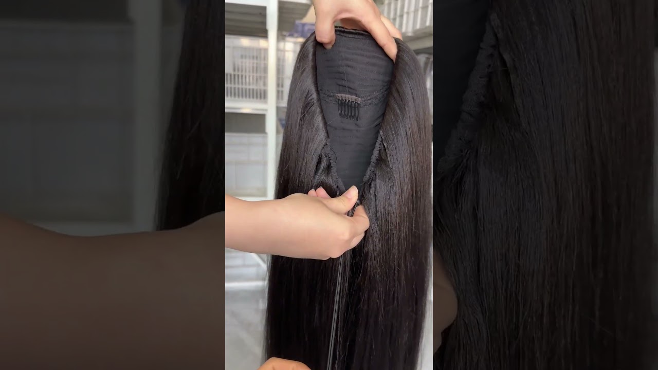 22in ntr yaki straight 150% 3in half 1 wig China Hair Factory Hair Supplier- My Dream Hair