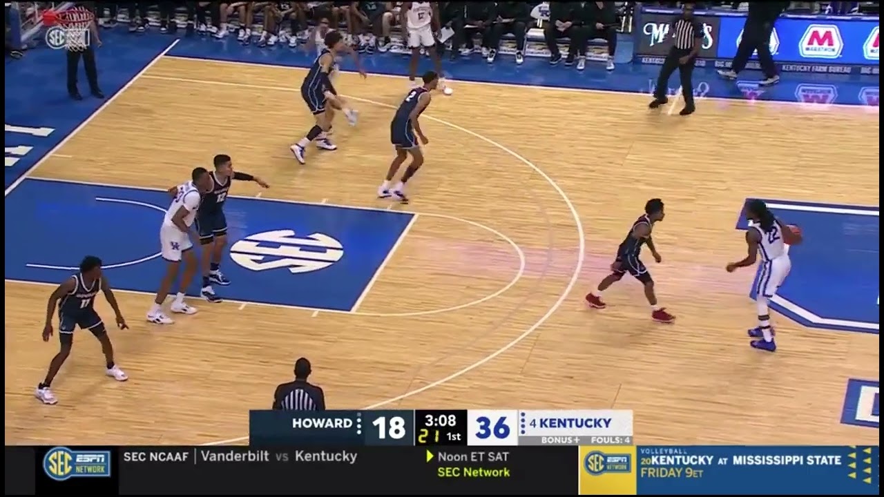 Cason Wallace 15pts in Kentucky Debut! | Full Possessions vs Howard