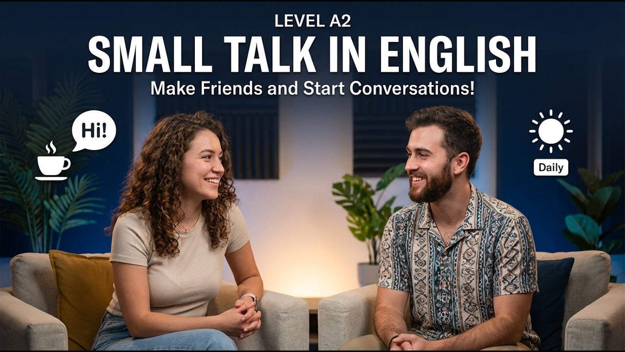 Practice small talk in English and speak naturally in everyday conversations.
