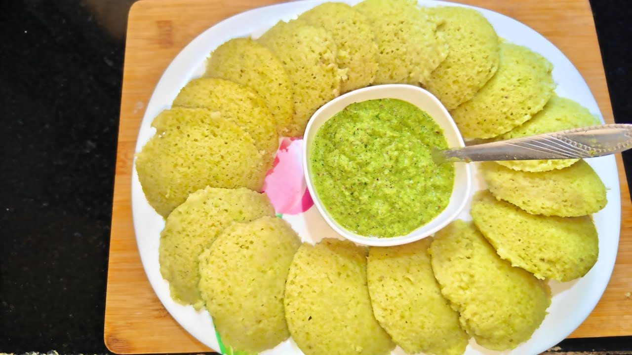 Hare mutter ki idli,SS rasoi ka swad