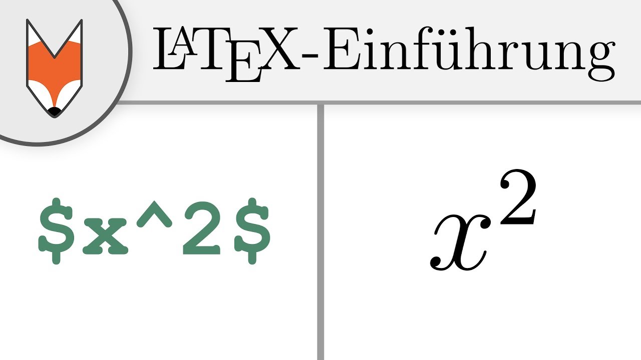 LaTeX-Einführung 4 - Mathe-Modus