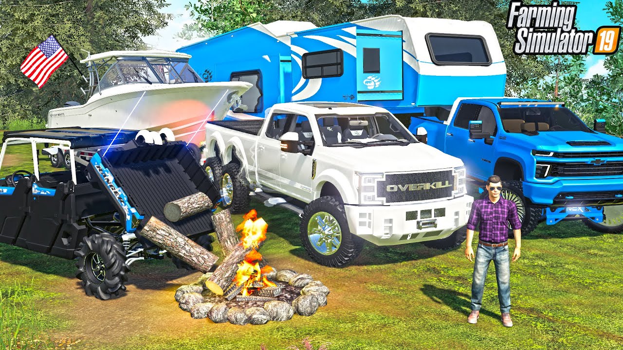MILLIONAIRE'S GO CAMPING (LUXURY CAMPING) | KST MAP | FARMING SIMULATOR 2019