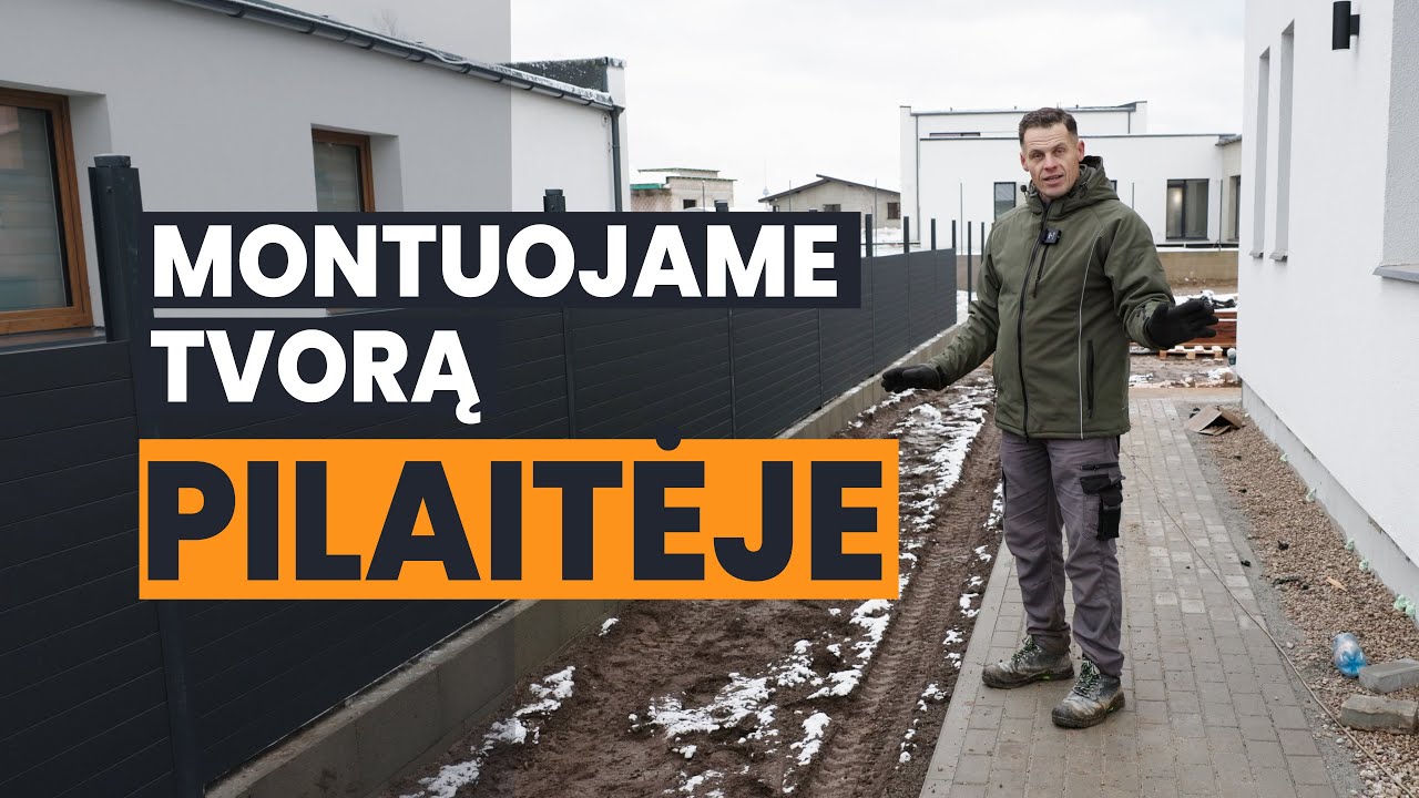 Montuojame tvorą Pilaitėje! Ar galima tvorą daryti žiemą?