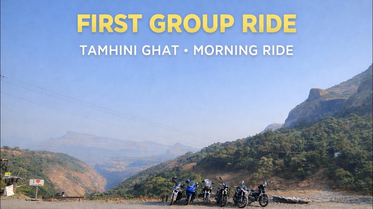 First ever group ride | Tamhini Ghat | Pune | Morning ride