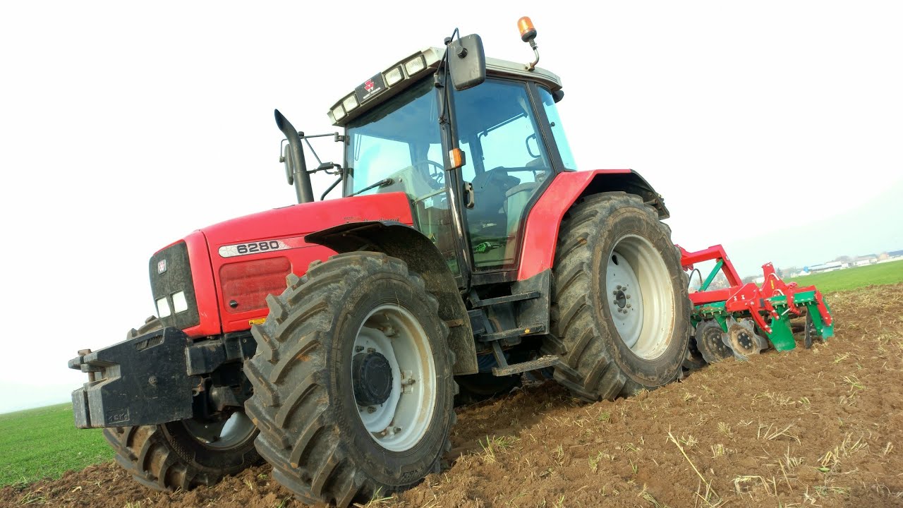 Jesienne  prace i nowe opony[Massey Ferguson 6280]
