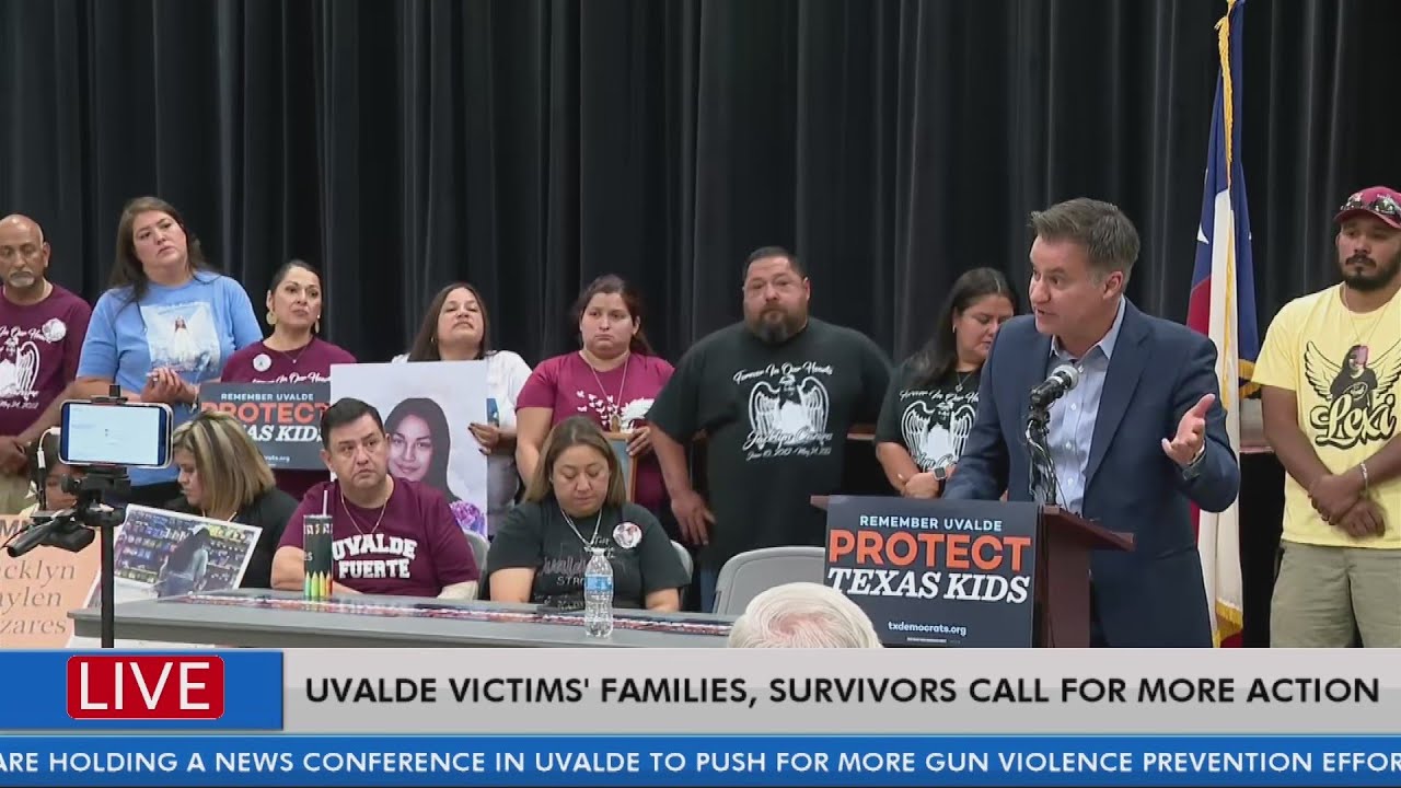 Uvalde victims' families, survivors call for more gun violence prevention action