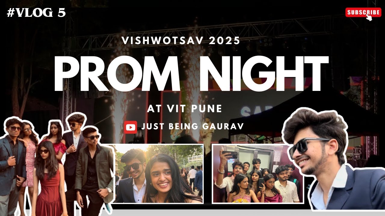 Prom Night at VIT Pune | Vishwotsav 2025 – Day 3 💃✨