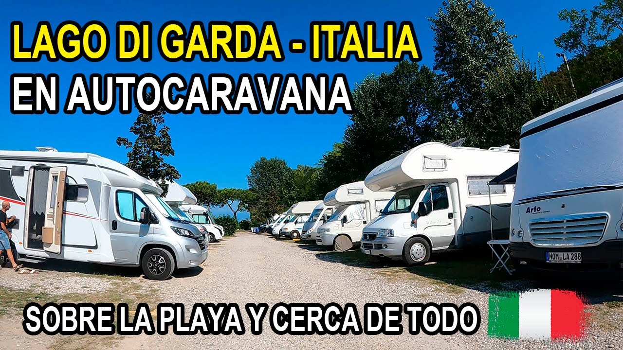 Lago di Garda en Autocaravana 🇮🇹 En la playa y cerca de todo
