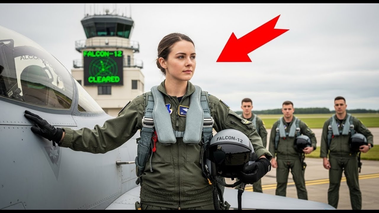 They Laughed at Her Call Sign — Then the Control Tower Flashed “Falcon 12, You’re Cleared