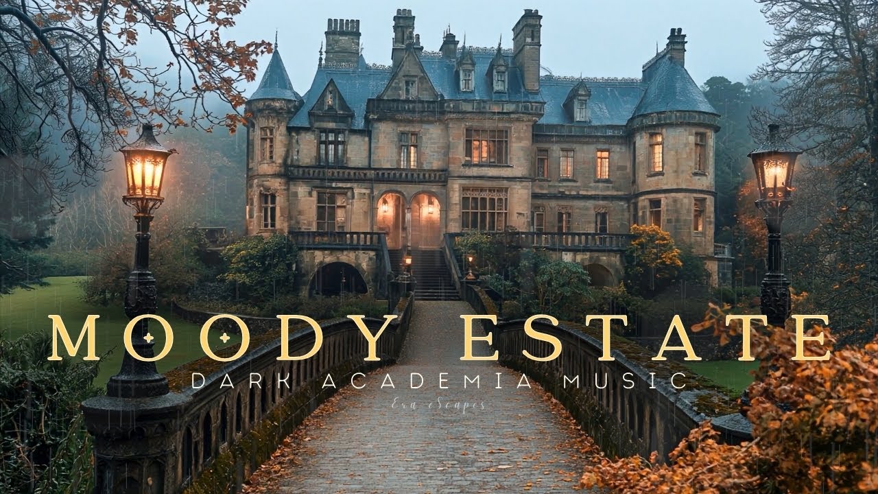 Dark Academia Music | Wander through a Rainy Autumn Estate