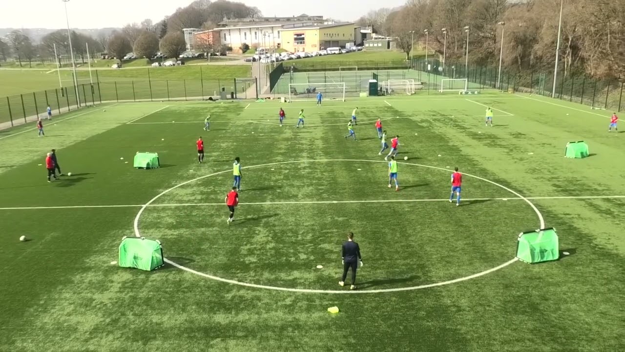 8v9 Tactical Conditioned Game - Playing Forward in & around final third v Compact block