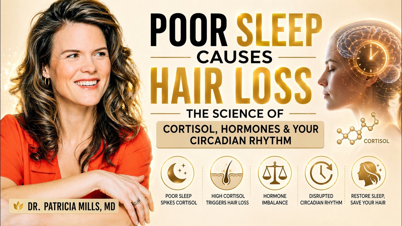 Poor Sleep Causes Hair Loss: The Science of Cortisol, Hormones & Your Circadian Rhythm | Dr. Mills