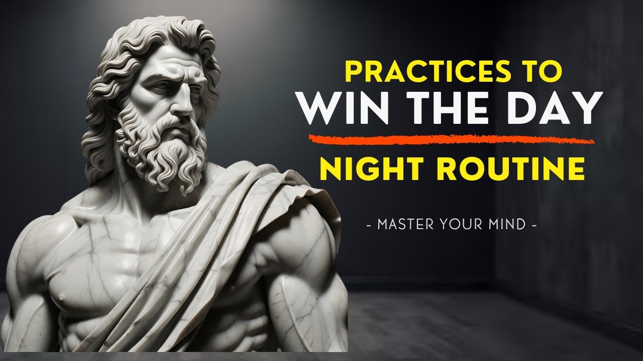 NIGHT ROUTINE: 5 Stoic Practices to Win the Day the Night Before | STOIC LESSONS 🏛